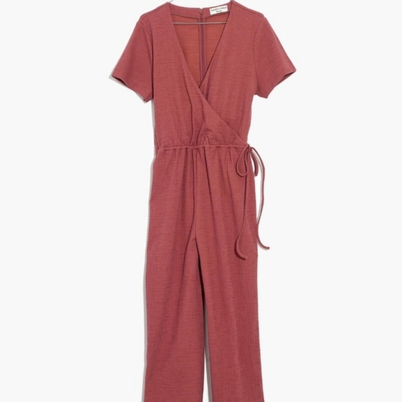 Madewell Texture & Thread Wrap Jumpsuit - Picture 4 of 7